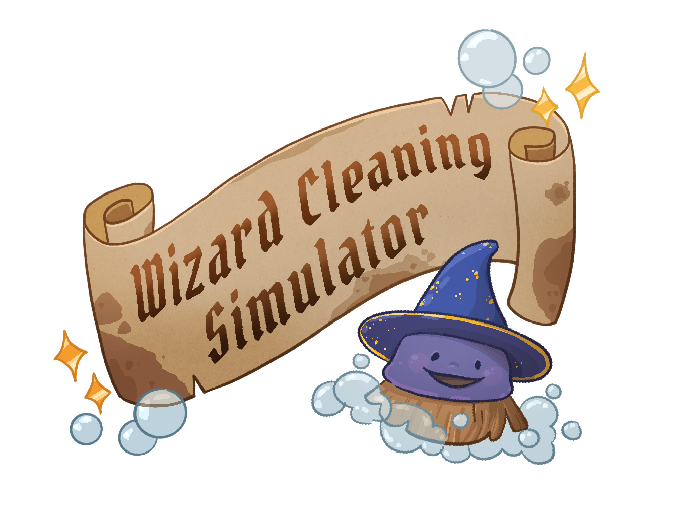 Wizard Cleaning Simulator Logo